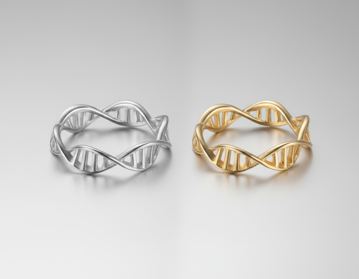 Anillo doble Hélice de ADN 🧬✨