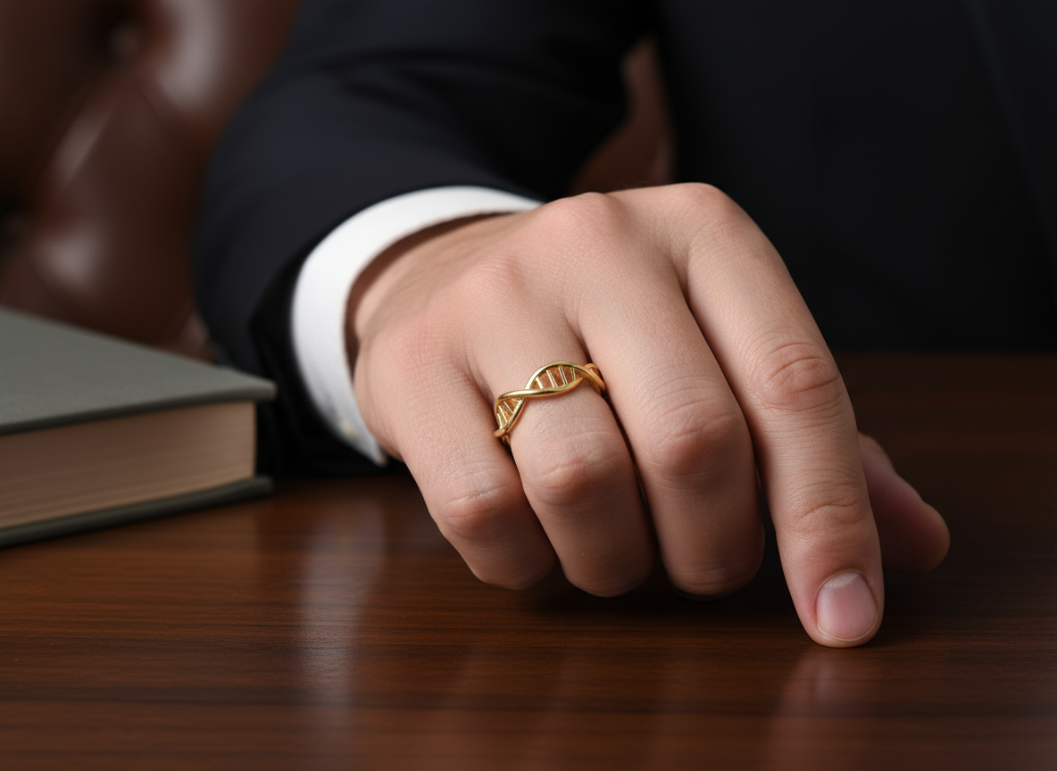 Anillo doble Hélice de ADN 🧬✨