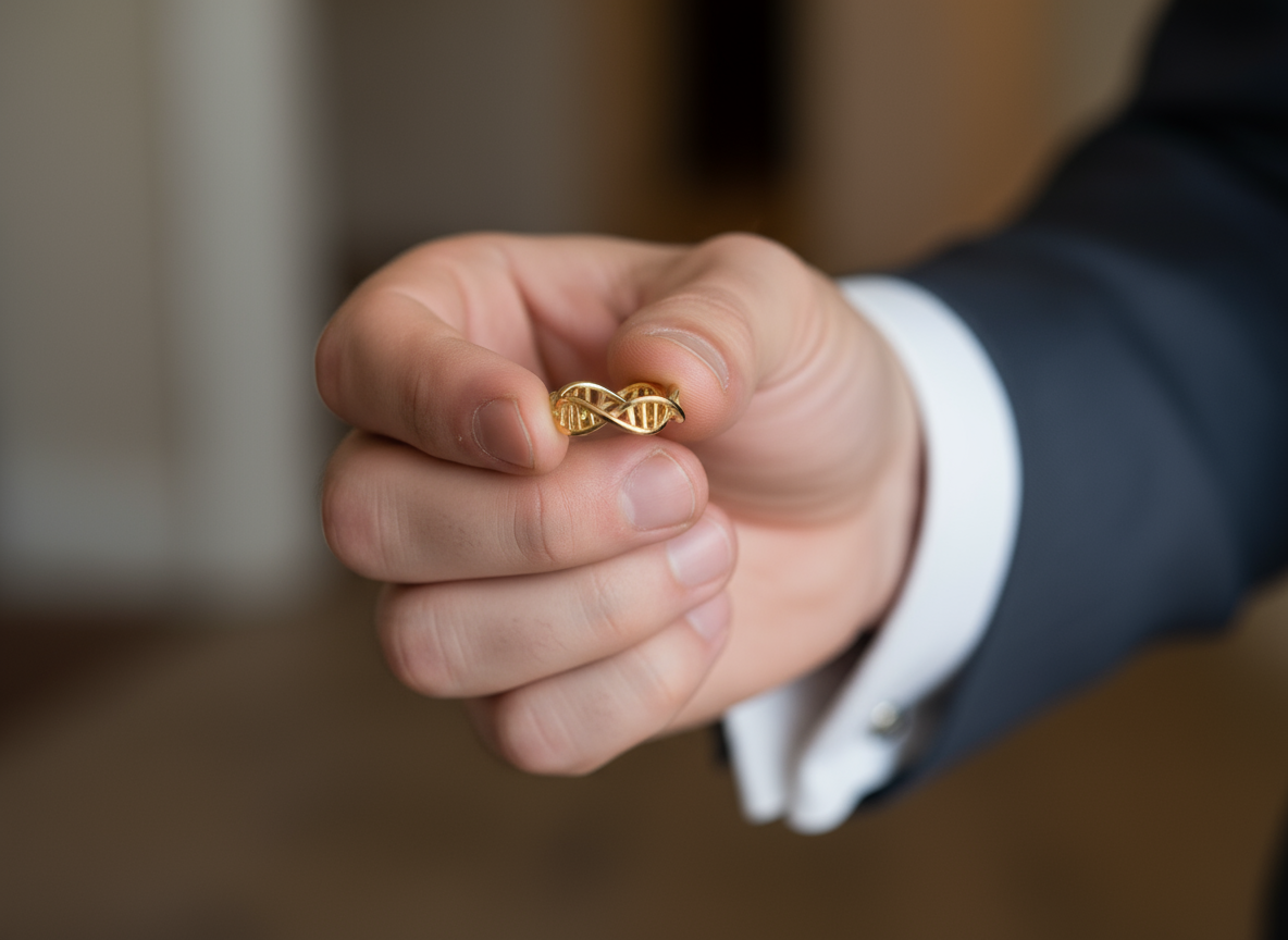Anillo doble Hélice de ADN 🧬✨