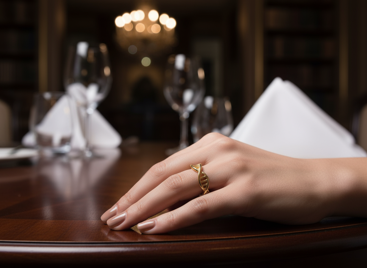 Anillo doble Hélice de ADN 🧬✨