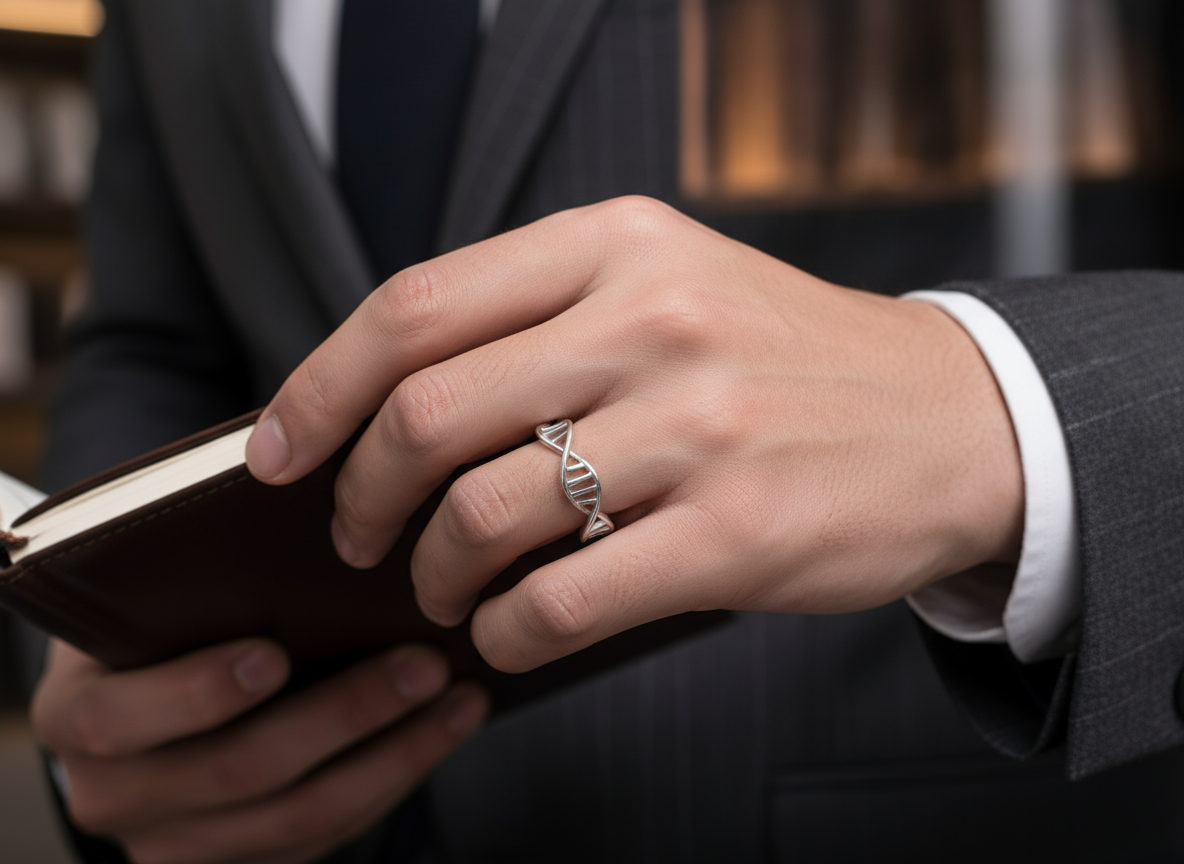 Anillo doble Hélice de ADN 🧬✨