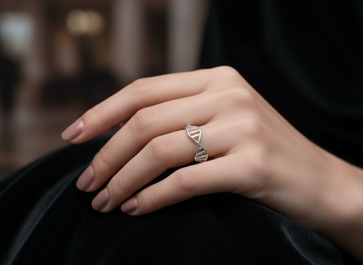 Anillo doble Hélice de ADN 🧬✨