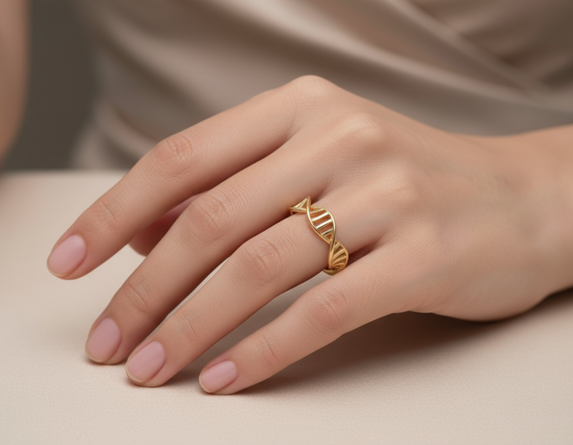 Anillo doble Hélice de ADN 🧬✨