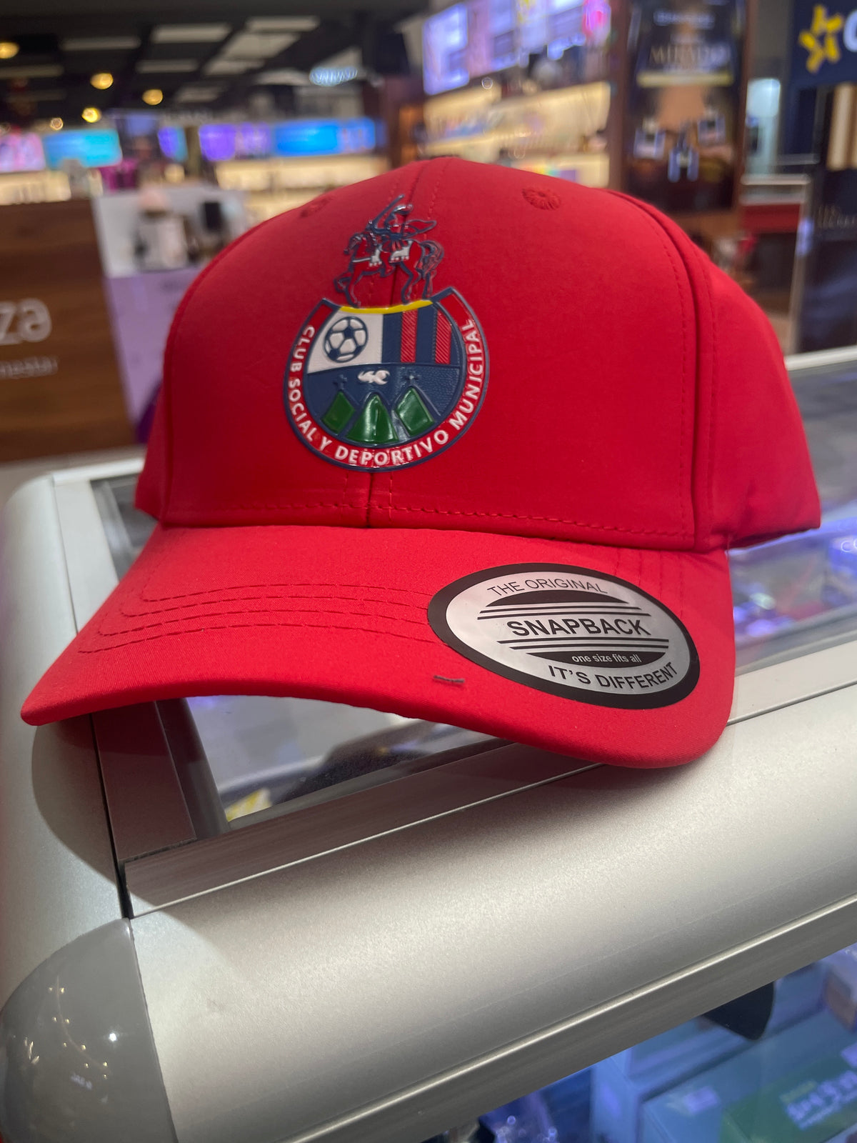 Gorra municipal infantil roja