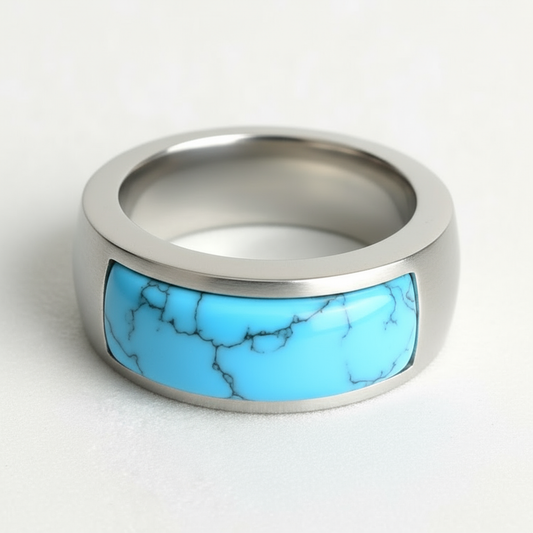 Anillo de howlita turquesa 💍💙