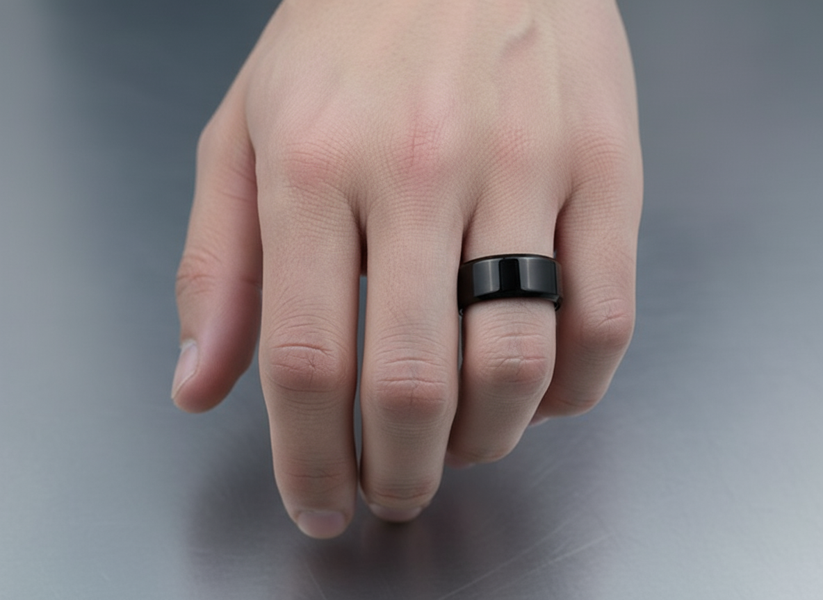 Anillo de banda ancha en acero Inoxidable