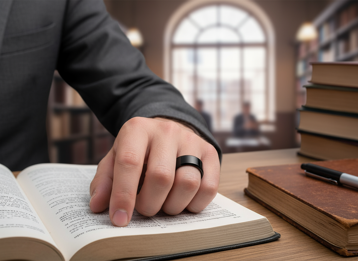 Anillo de banda ancha en acero Inoxidable