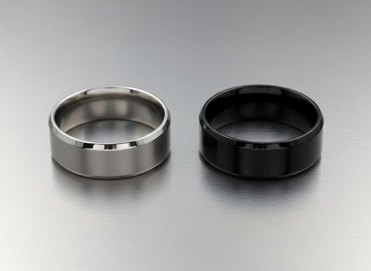 Anillo de banda ancha en acero Inoxidable