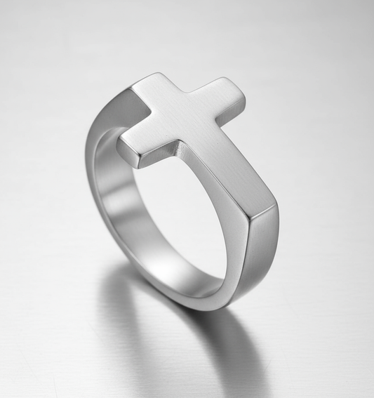 Anillo Cruz Minimalista ✝️✨
