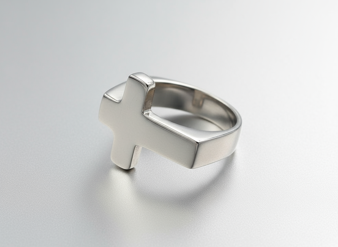 Anillo Cruz Minimalista ✝️✨