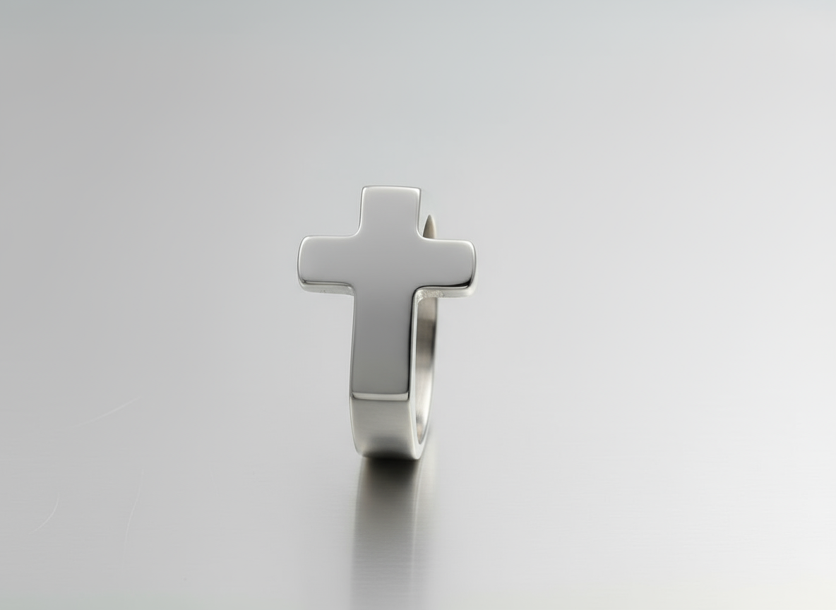 Anillo Cruz Minimalista ✝️✨