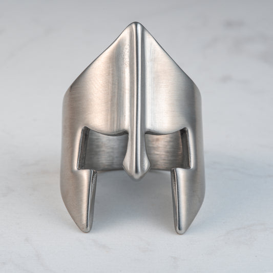 Anillo casco espartano