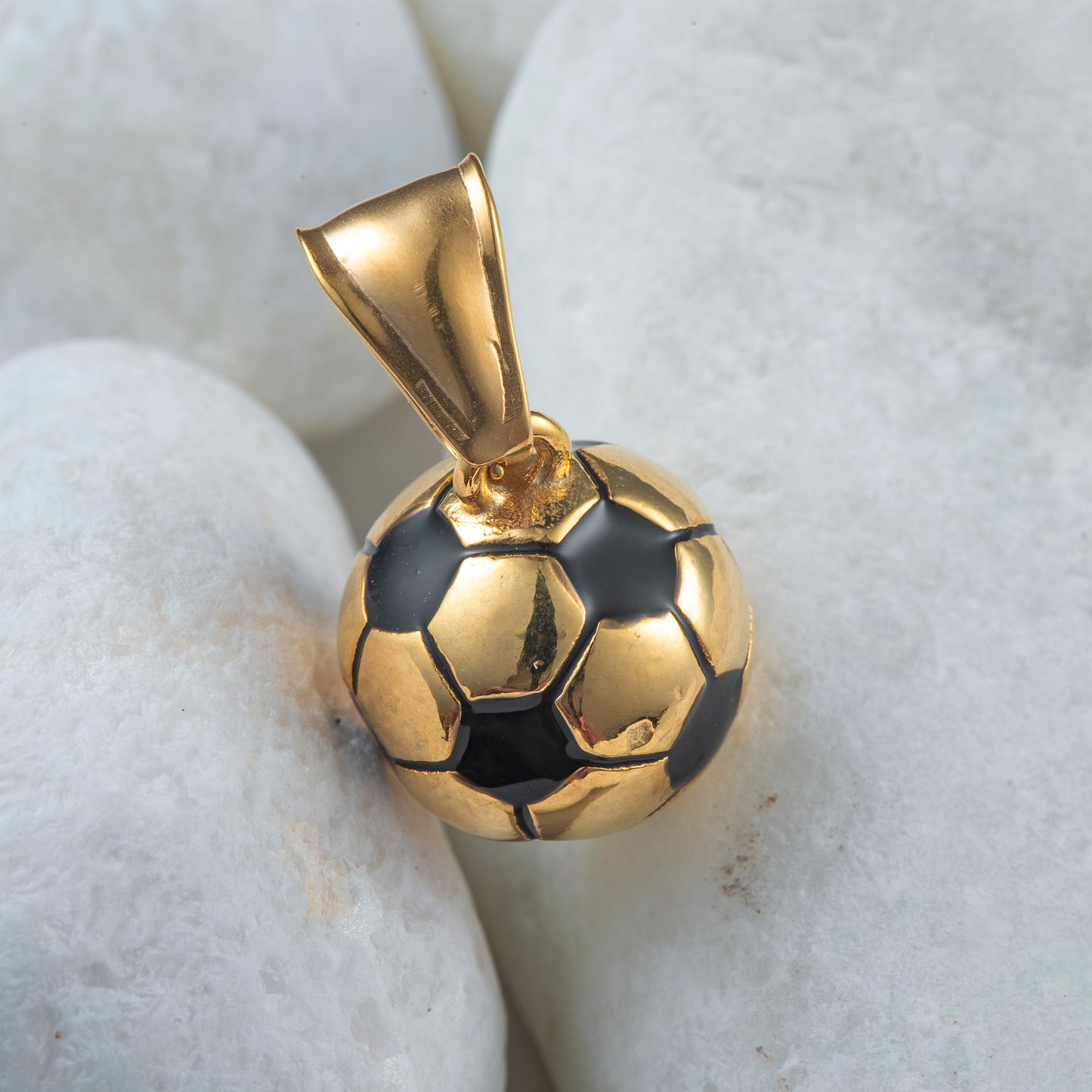 Dije acero balón futbol