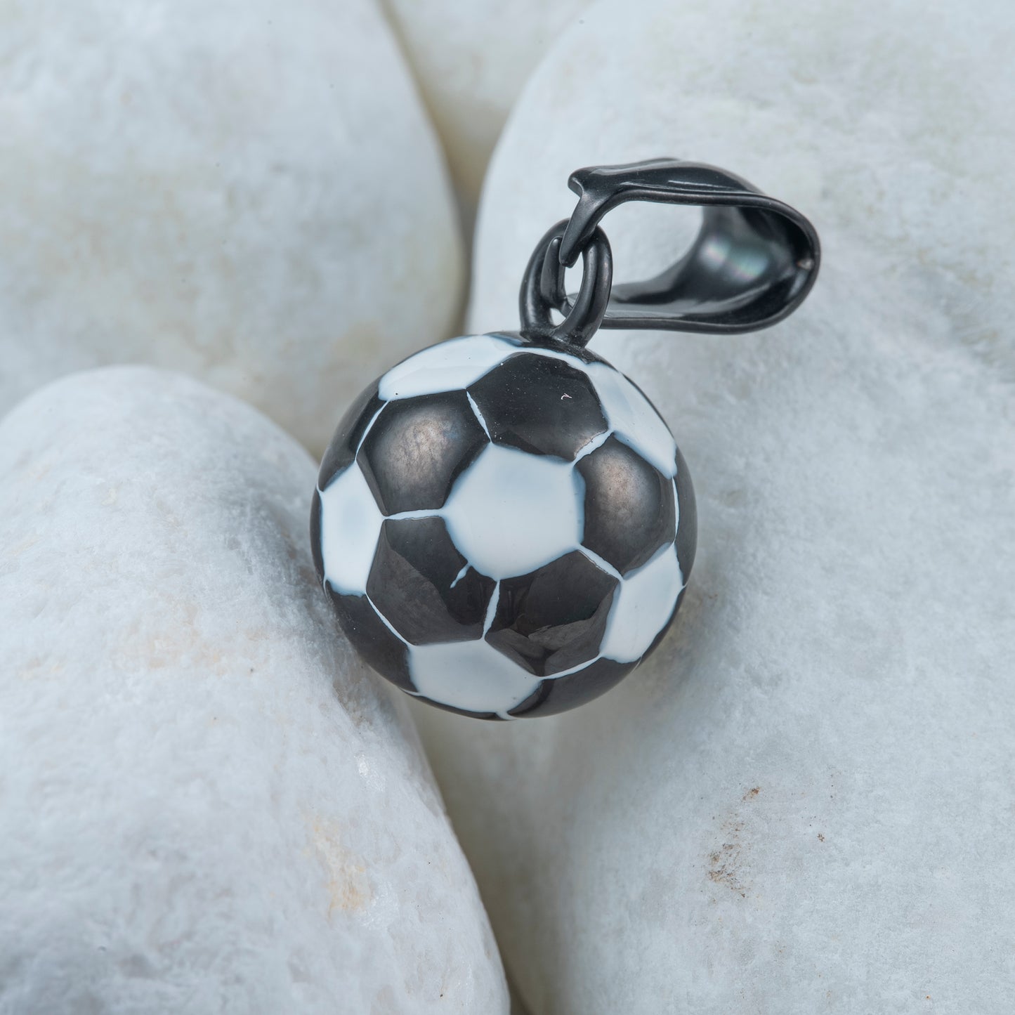 Dije acero balón futbol