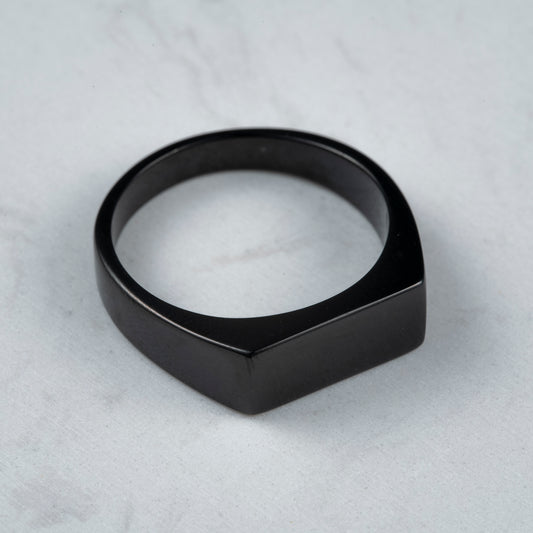 Anillo acero negro
