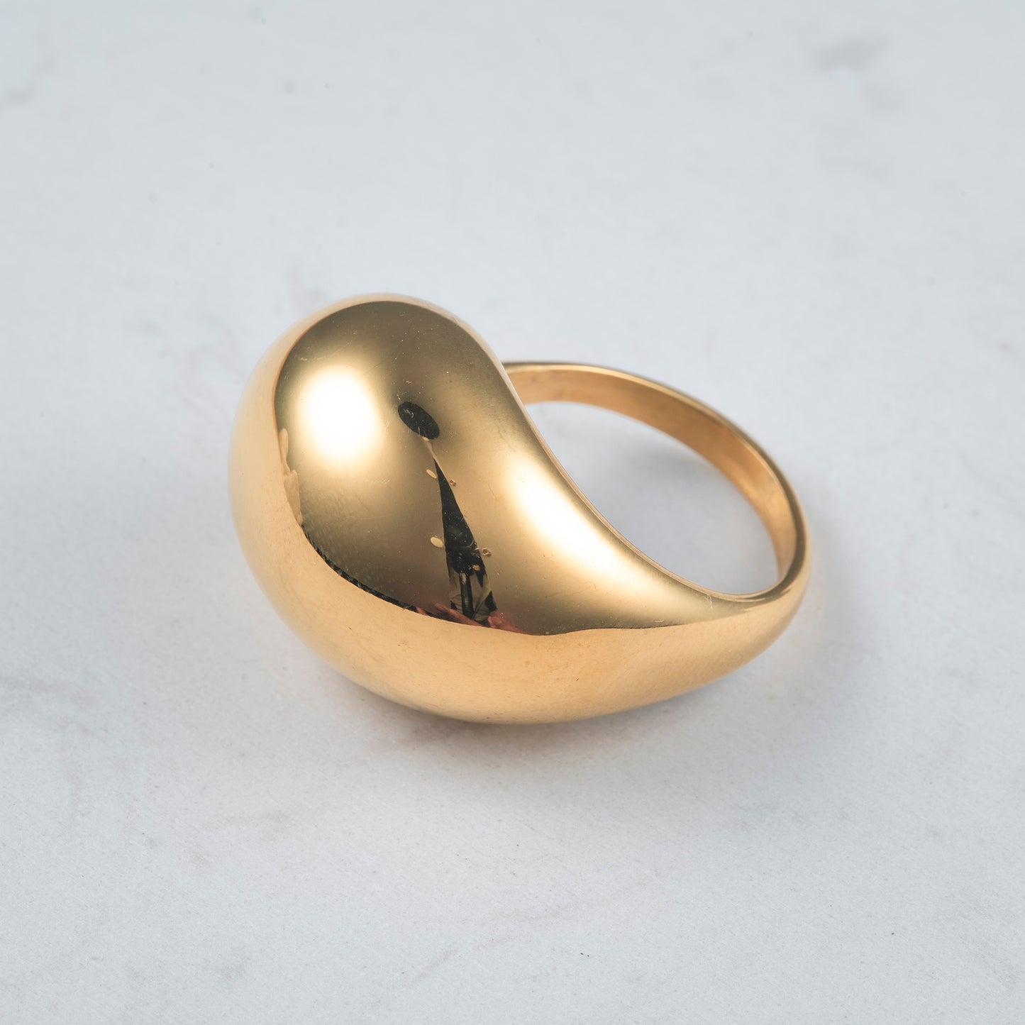 Anillo acero Gota