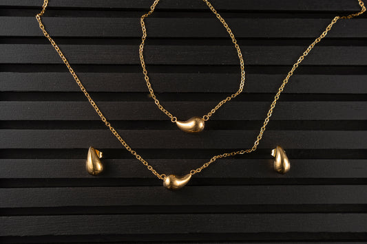 Set de acero gotitas