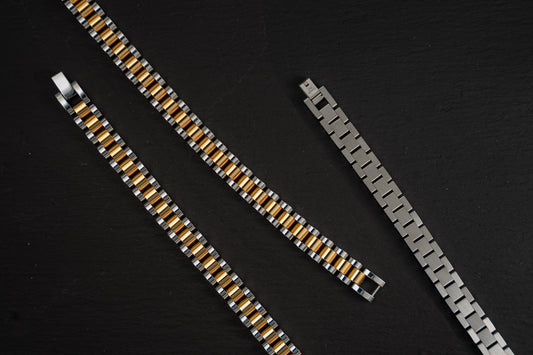 Pulsera de acero tipo Rolex