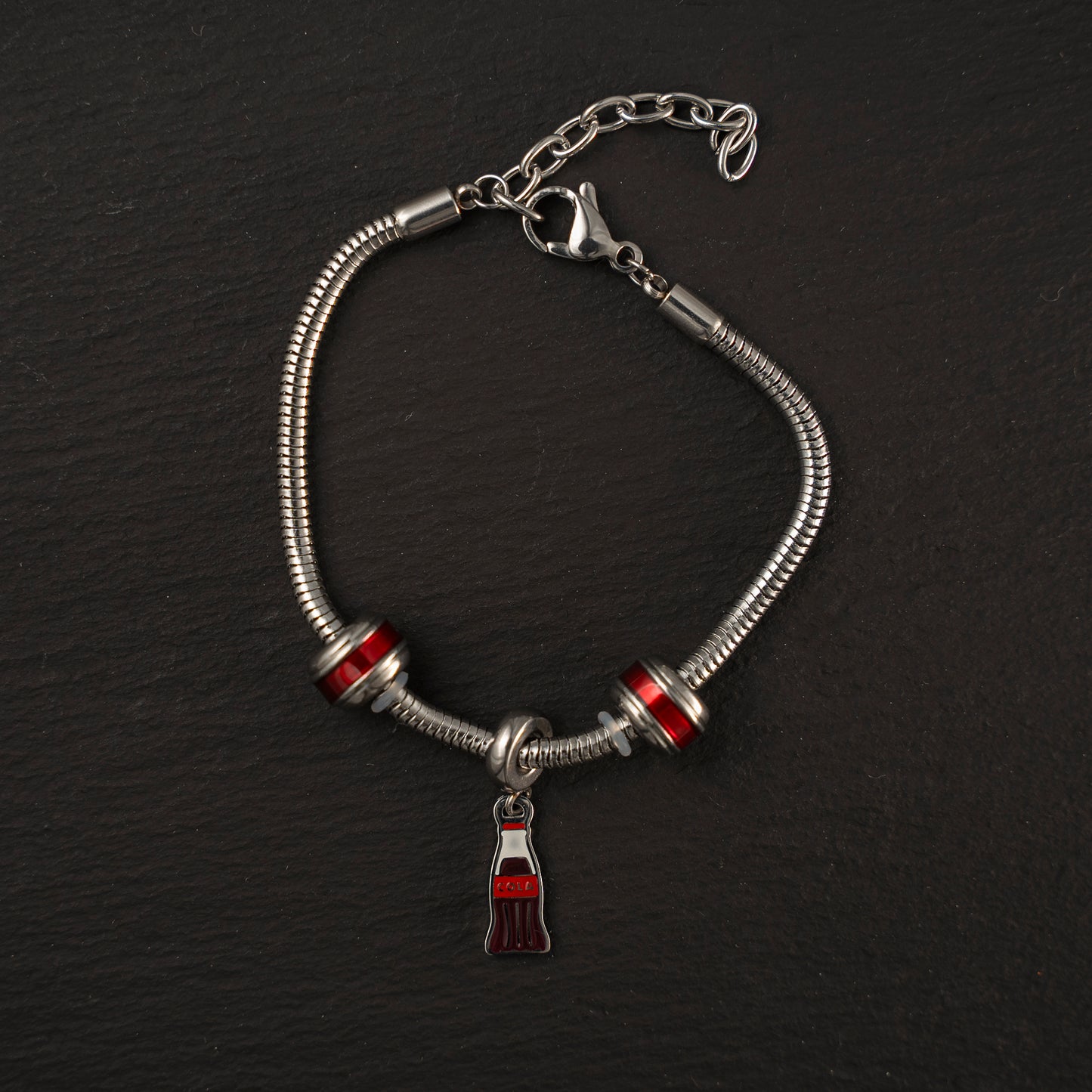 Pulsera de acero Coca Cola