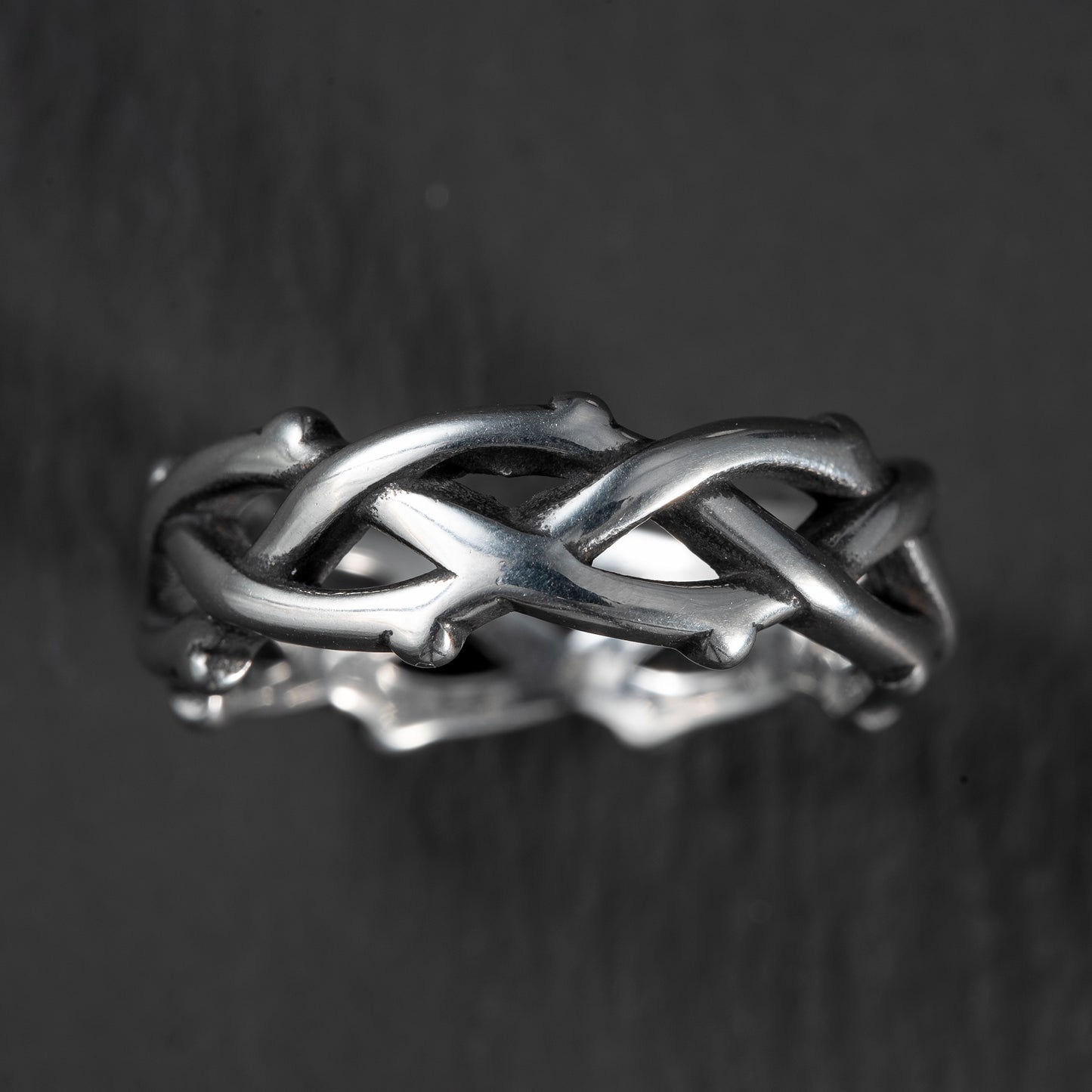 Anillo acero Corona de espinas