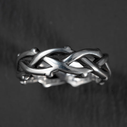 Anillo acero Corona de espinas
