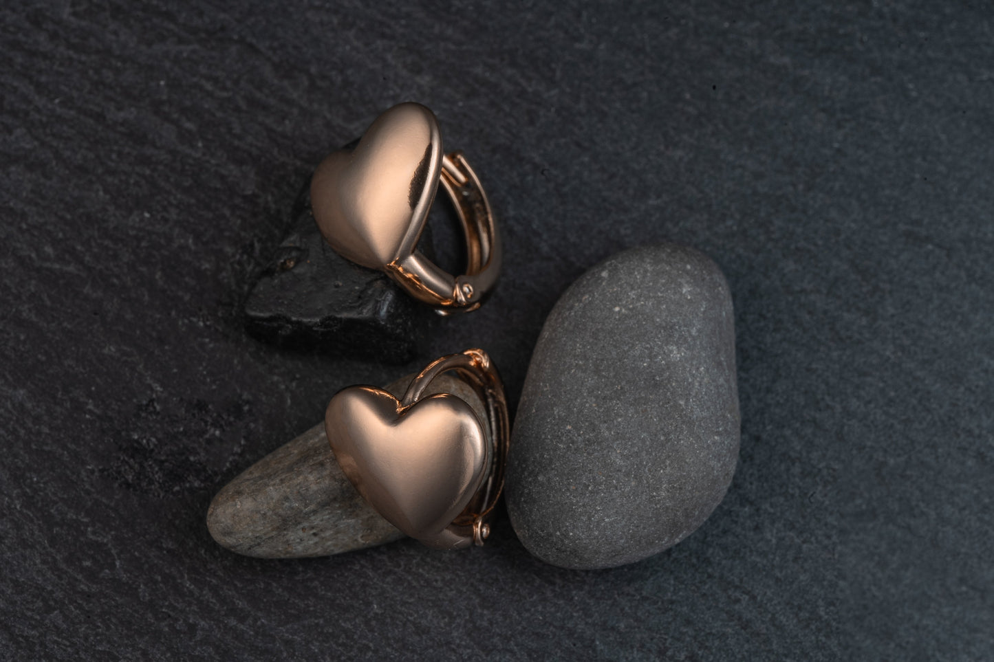 Argollas de Zamak corazon solido