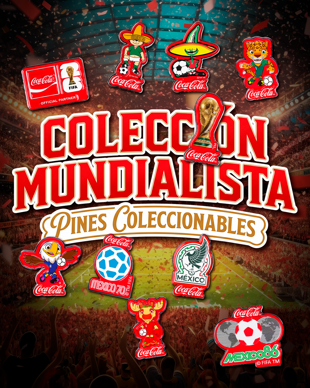 Pin Mundial Coca Cola Oficial