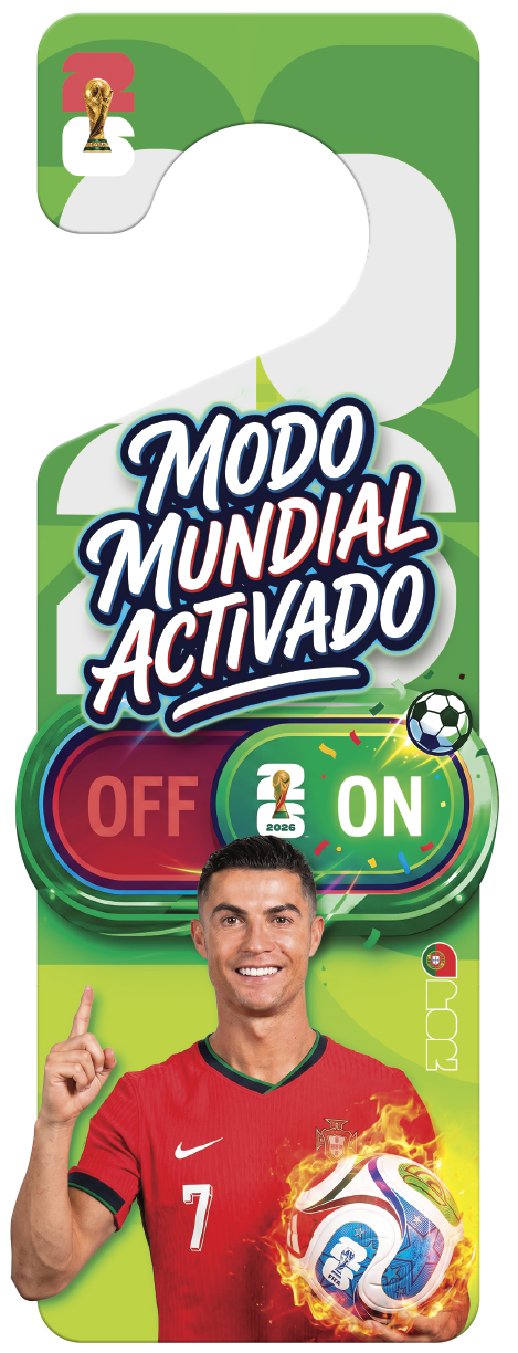 Colgador puerta Mundial 2026 - Ronaldo