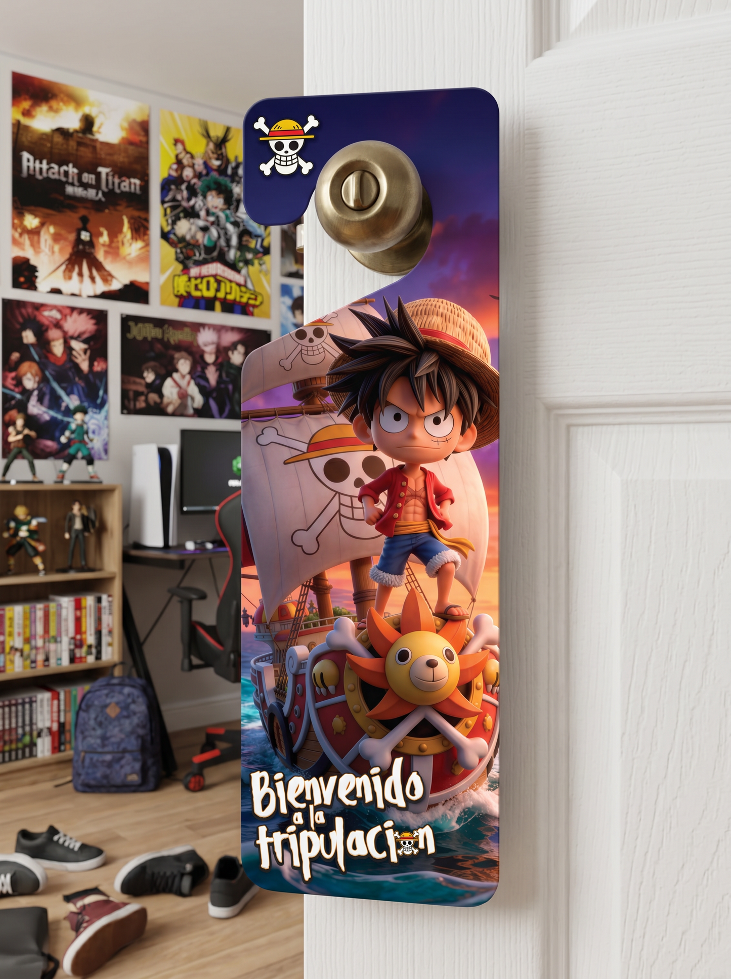 Colgador puerta  - One Piece