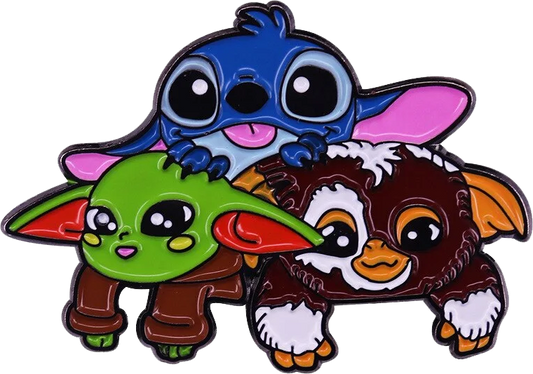 Pin baby yoda, stitch y gremlins bebe