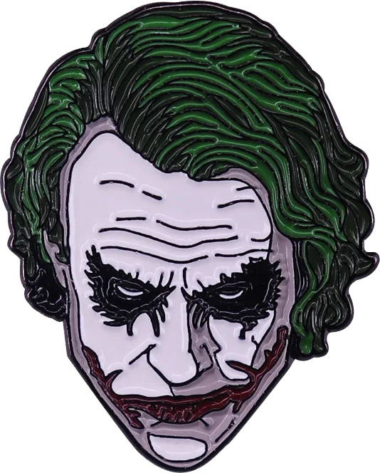 Pin joker face versión Heath Ledger