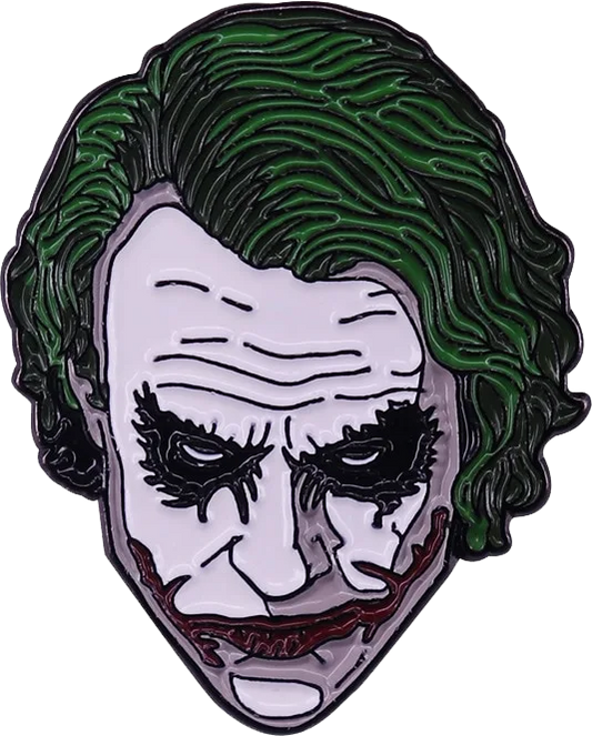 Pin joker face versión Heath Ledger