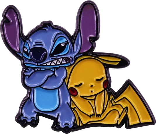 Pin stitch y Pikachu