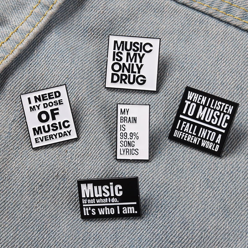 Pin cartel divertido Music