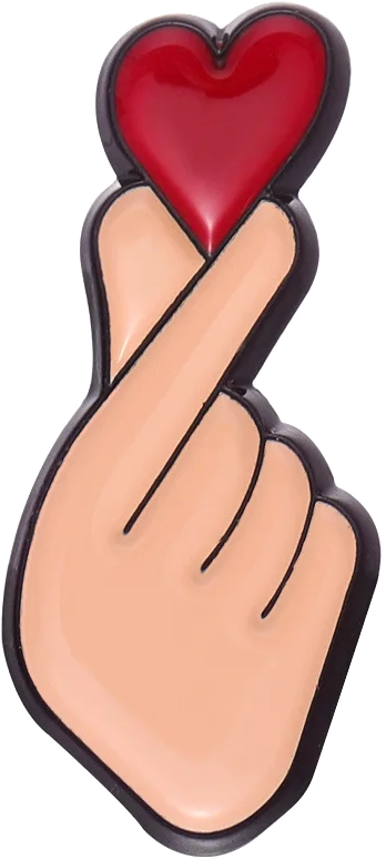 Pin gesto corazón coreano