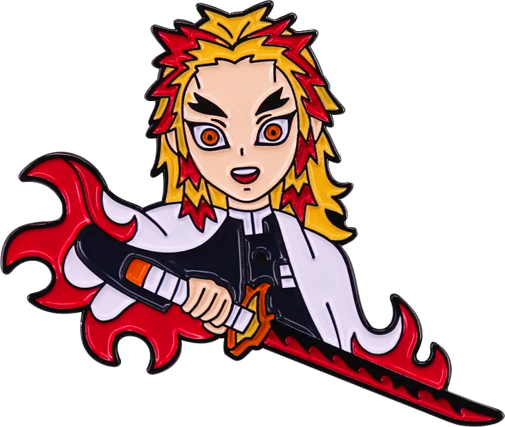 Pin Kyojuro Rengoku, Kimetsu no Yaiba