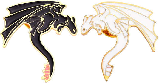 Pin dragones pareja