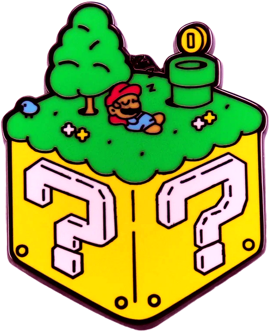 Pin Mario Bros bloque