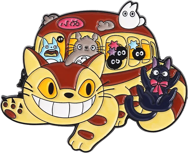 Pin anime, mi vecino Totoro, catbus