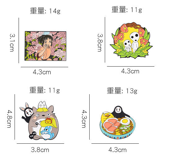 Pin viaje de Chihiro, Sin Cara y Pato