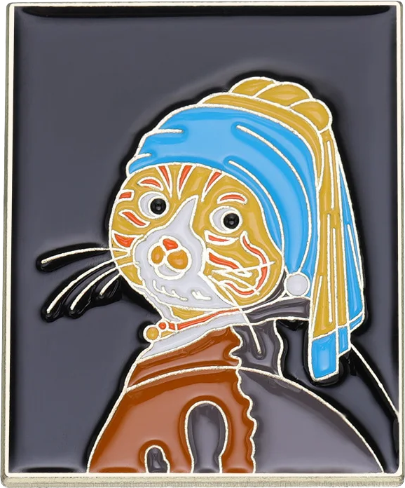 Pin el gato de la perla, Johannes Vermeer