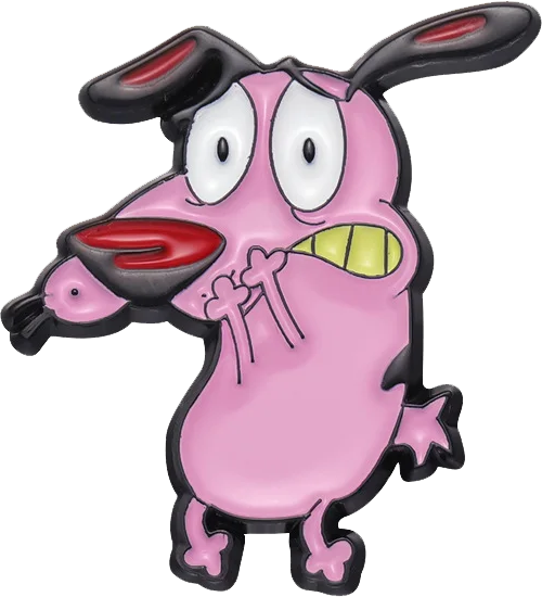 Pin Coraje el perro cobarde