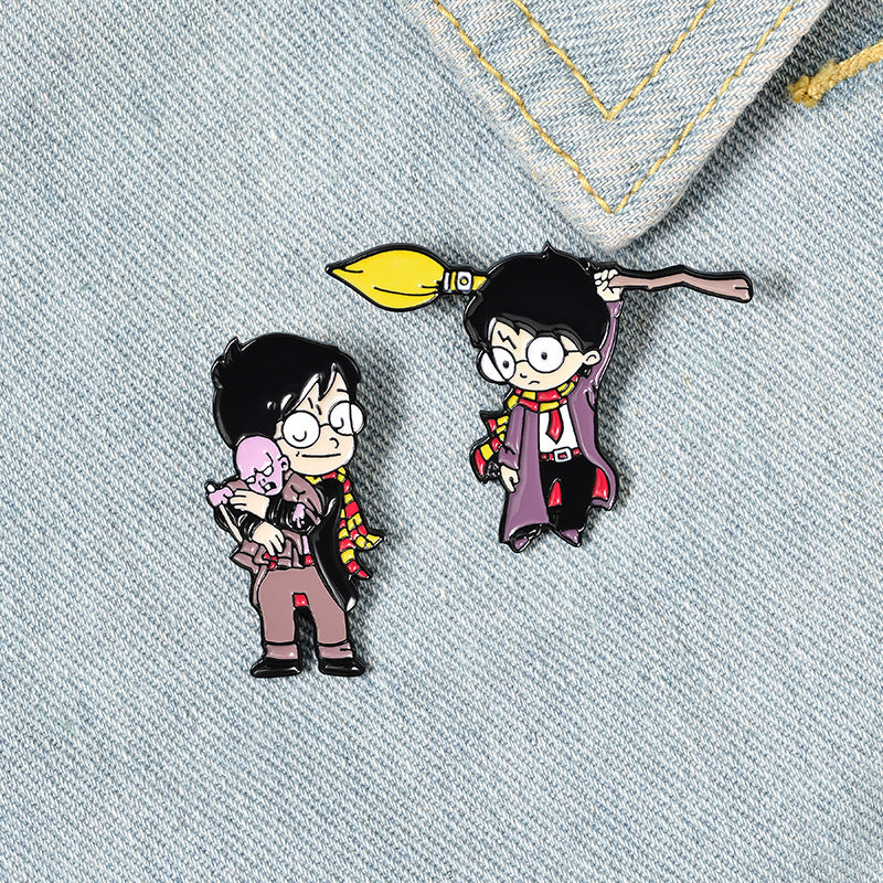 Pin Harry Potter volando