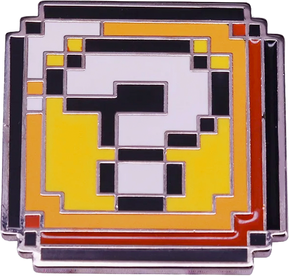 Pin Mario Bros - bloque de pregunta