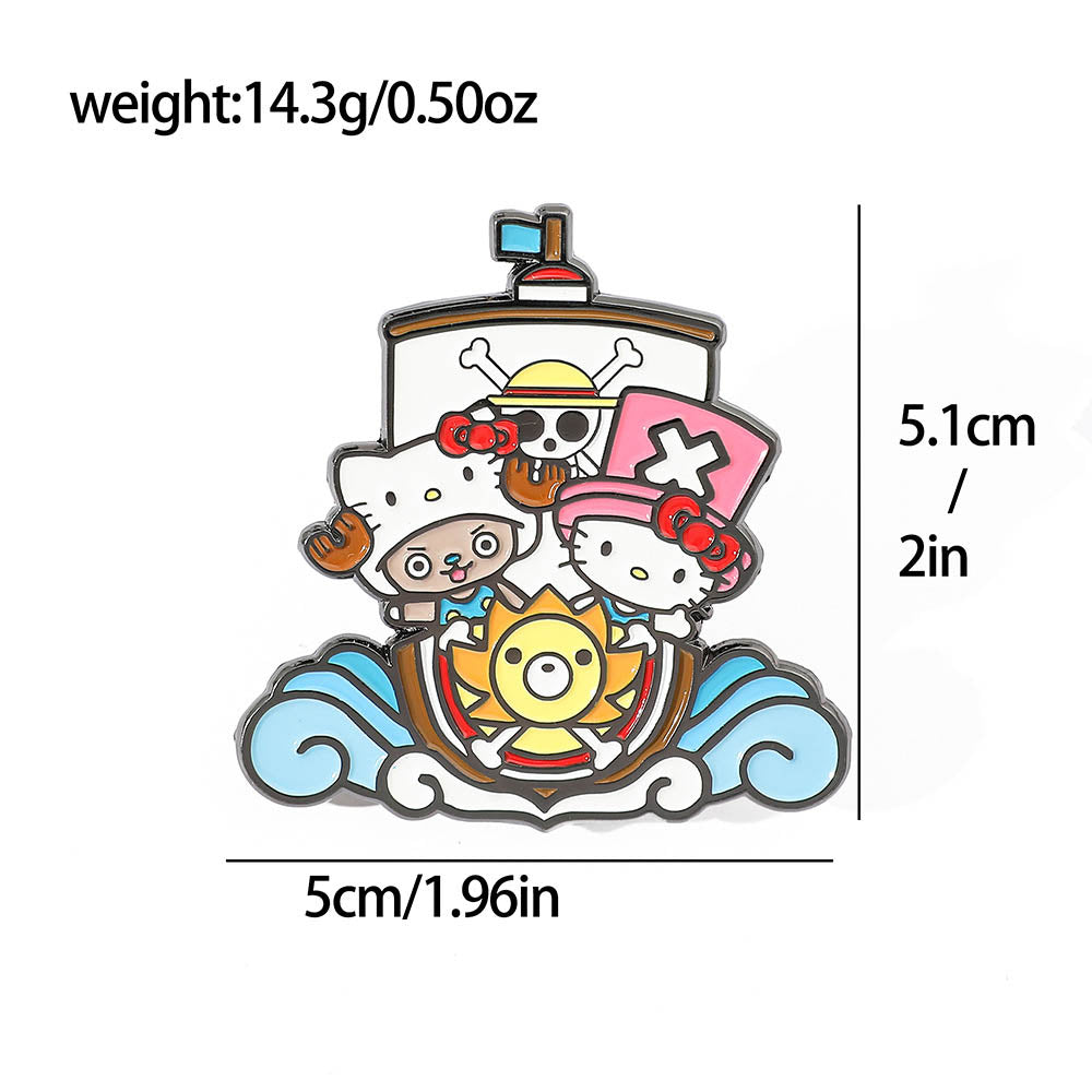 Pin Hello Kitty, One PIece