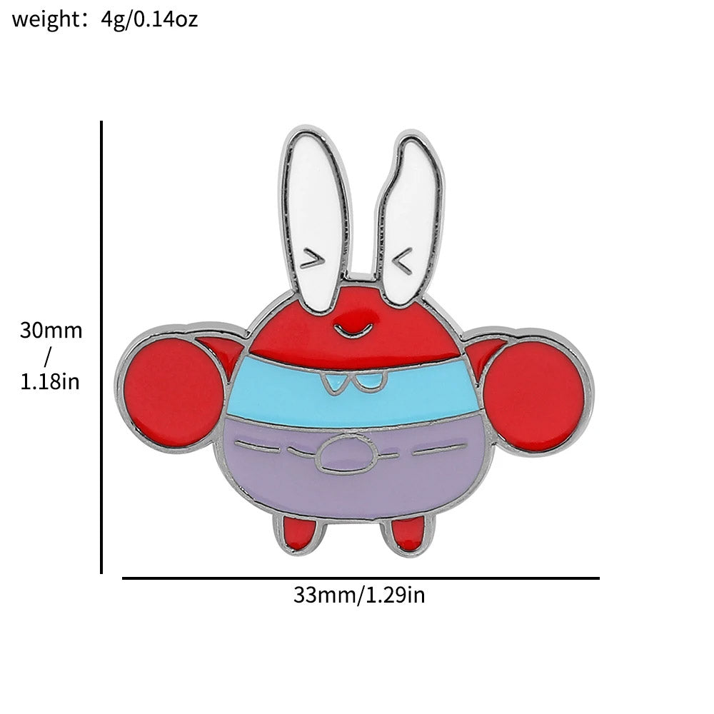 Pin Don Cangrejo Kawaii - Bob Esponja