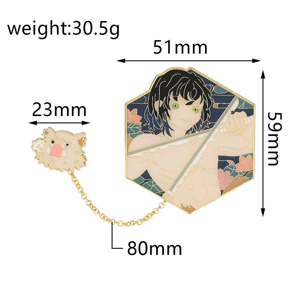 Pin Inosuke Hashibira - Demon Slayer doble