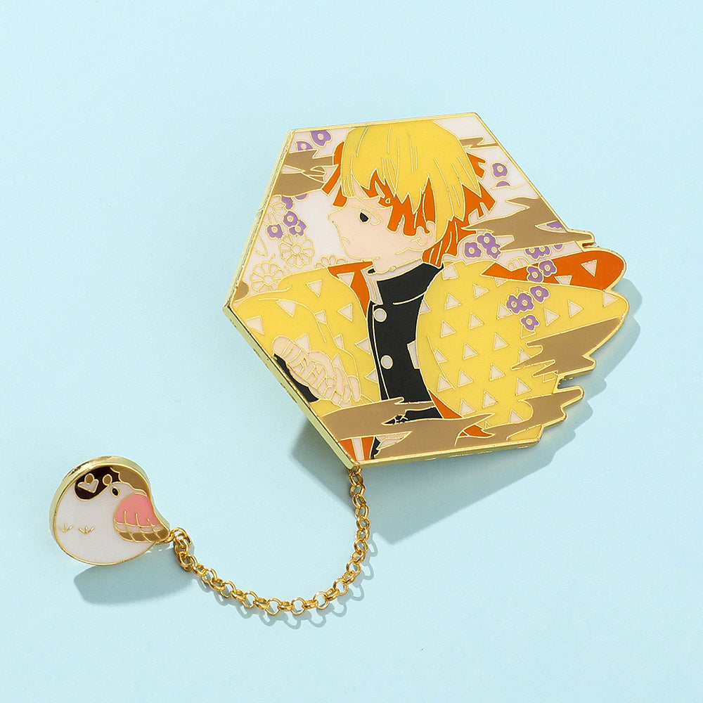 Pin Zenitsu Agatsuma - Demon Slayer doble