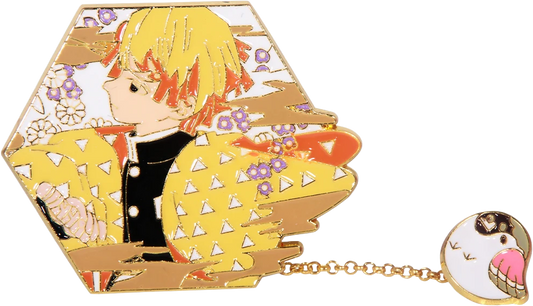 Pin Zenitsu Agatsuma - Demon Slayer doble