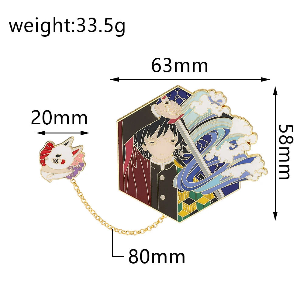 Pin Giyu Tomioka - Demon Slayer doble